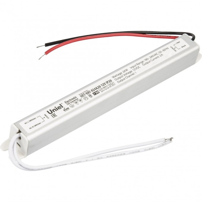 Блок питания UNIEL UET-VAT-024A20 12V IP20 UL-00004843 Блок питания UNIEL UET-VAT-024A20 12V IP20 UL-00004843