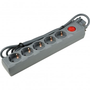Cетевой фильтр UNIEL S-GSU5-3 GREY
