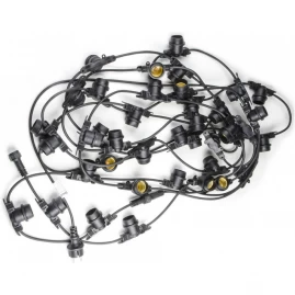 Гирлянда Uniel UDL-K121 10/E27/5M 5C IP65 BLACK BELT-LIGHT