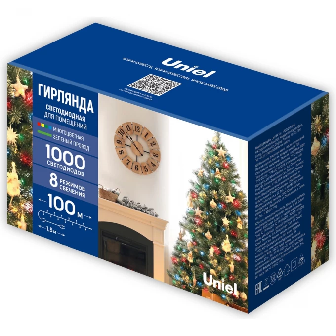 Гирлянда UNIEL ULD-S10000-1000/DGA MULTI IP20 UL-00009932 Гирлянда UNIEL ULD-S10000-1000/DGA MULTI IP20 UL-00009932