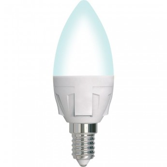 Лампа светодиодная UNIEL LED-C37 7W/4000K/E14/FR/DIM PLP01WH картон