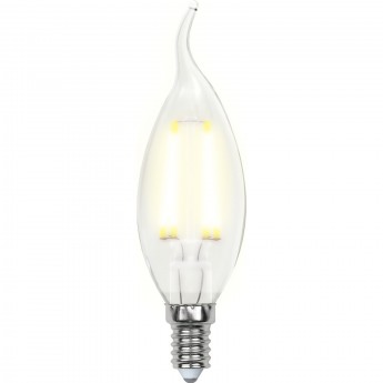 Лампа светодиодная UNIEL LED-CW35-7,5W/WW/E14/CL GLA01TR картон