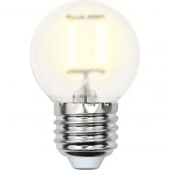 Лампа светодиодная UNIEL LED-G45-6W/WW/E27/FR PLS02WH картон