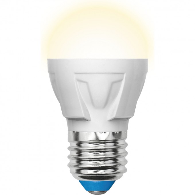 Лампа светодиодная UNIEL LED-G45 7W/WW/E27/FR PLP01WH картон UL-00002420 Лампа светодиодная UNIEL LED-G45 7W/WW/E27/FR PLP01WH картон UL-00002420