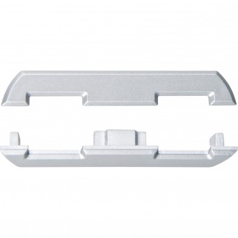 Набор аксессуаров UNIEL UFE-N08 SILVER B POLYBAG для алюминиевого профиля. Заглушки (4 шт., пластик). Цвет серебро