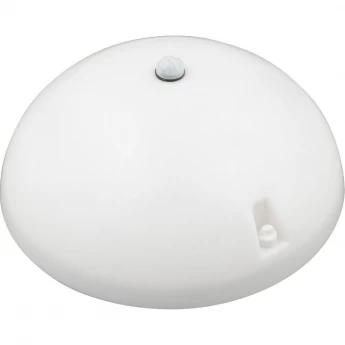 Светильник светодиодный влагозащищенный UNIEL ULW-K20B 8W/4000K SENSOR IP54 с датчиком движения круг белый свет (4000K) 600Лм диаметр 220мм белый