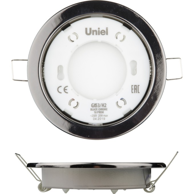 Светильник UNIEL GX53/H2 BLACK CHROME 10 PROM UL-00005055 Светильник UNIEL GX53/H2 BLACK CHROME 10 PROM UL-00005055