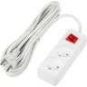 Удлинитель UNIEL S-CU2-5B WHITE серии Ultra, шнур 5м., 2 гнезда, 10A, б/з UL-00009993
