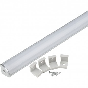 Угловой алюминиевый профиль UFE-K06 SILVER/FROZEN 200 POLYBAG